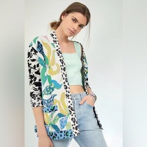 NWOT: Maeve Anthropologie Contrast Cardigan